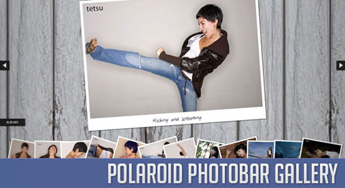 Polaroid Photobar Gallery with jQuery tutorial