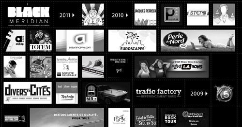 black-meridian.com HTML5 and CSS 3 inspiration showcase site