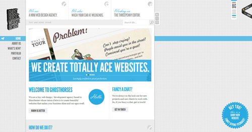 ghosthorses.co.uk HTML5 and CSS 3 inspiration showcase site