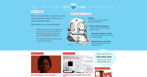 icelab.com.au HTML5 and CSS 3 inspiration showcase site