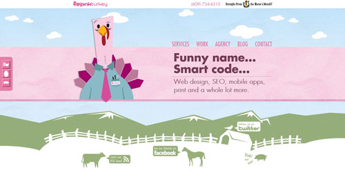 pinkturkey.com HTML5 and CSS 3 inspiration showcase site
