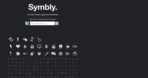 symb.ly HTML5 and CSS 3 inspiration showcase site
